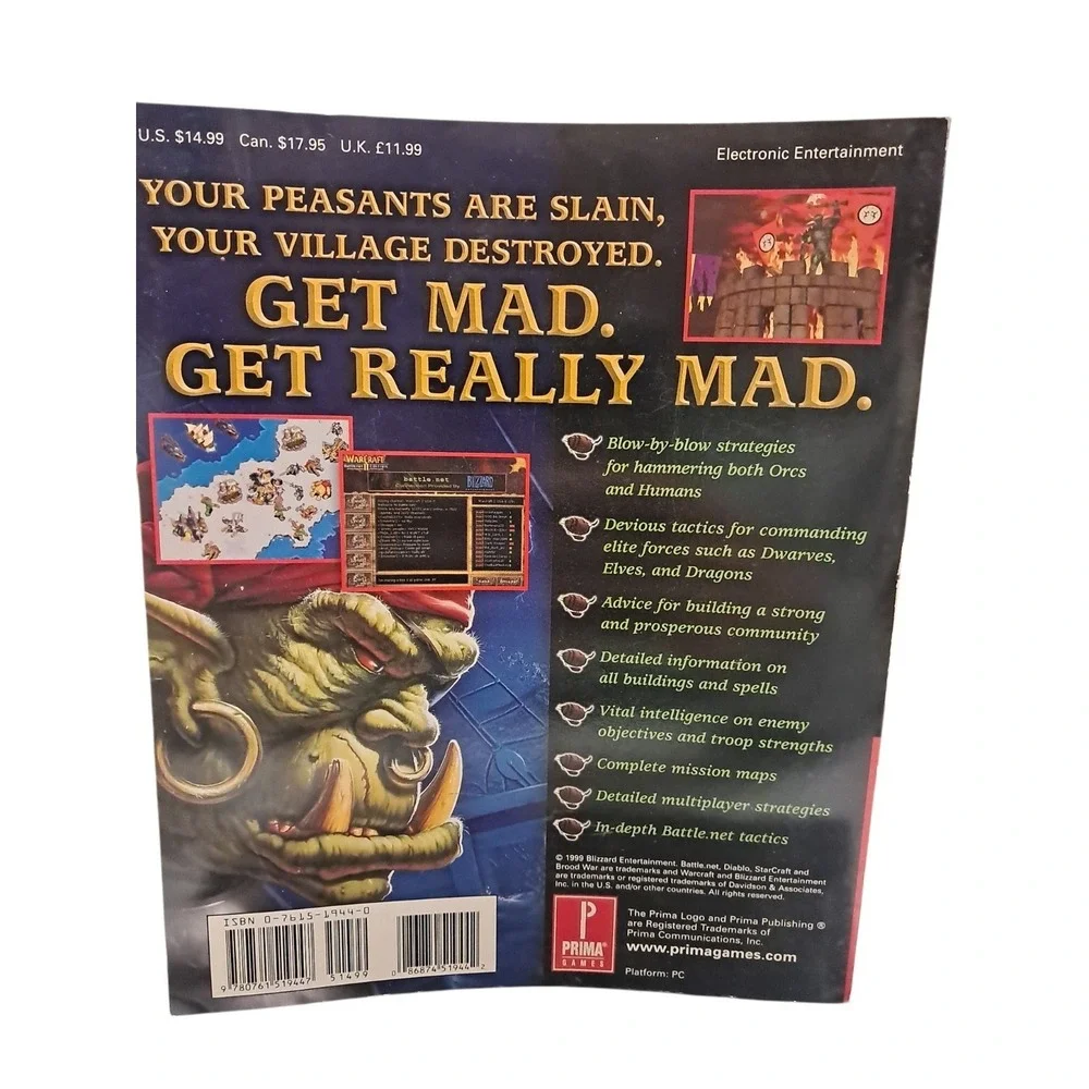 Warcraft‎ II Battle.net Edition Prima Official Strategy Guide PC